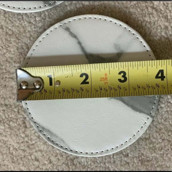 *🌟host PICK🌟* NEW 6 Pack PU Leather Marble style Coasters - Picture 3 of 11